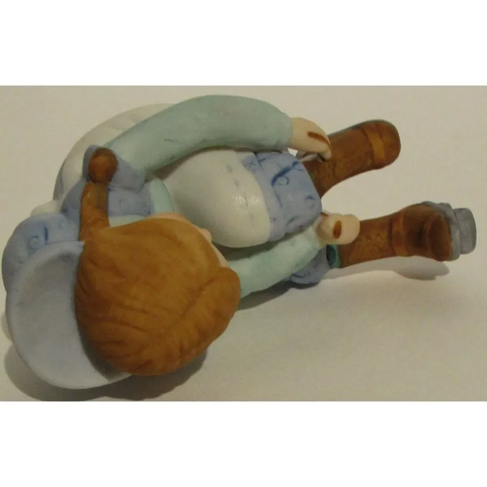 Holly Hobbie Merrily rolling along series X Figurine fine porcelain roller skate